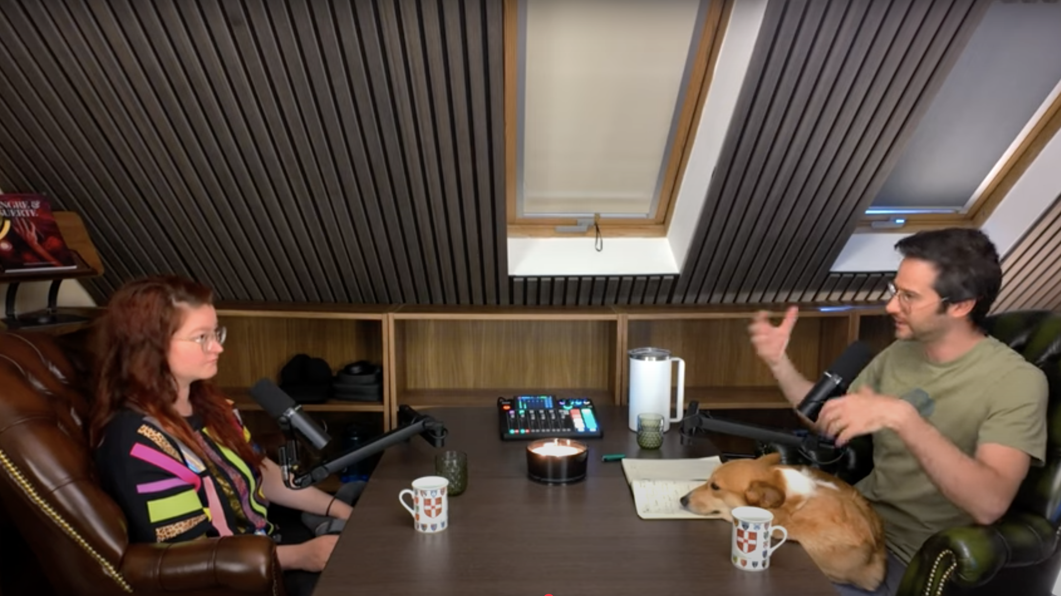 Podcast in progress.